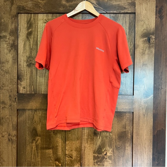 Marmot Other - Men’s, Marmot, red t-shirt. Wicking material and size medium.